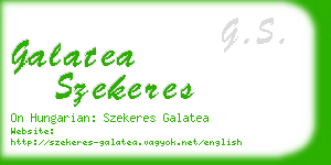 galatea szekeres business card